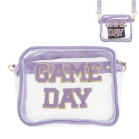 "GAME DAY" TRANSPARENT CROSSBODY BAG